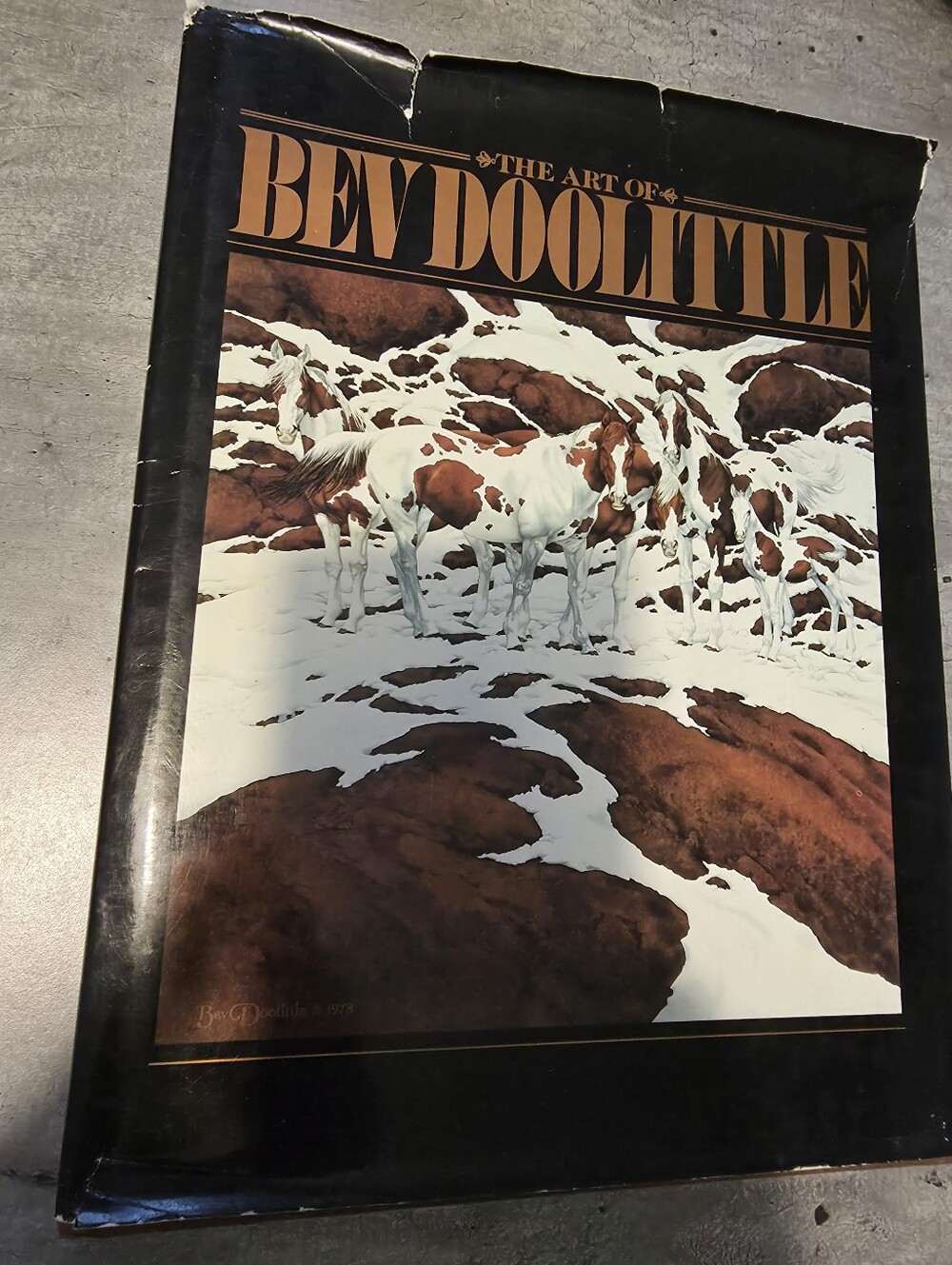 Art book, The Art of Bev Doolittle featuring her famous camouflage painting